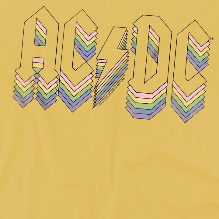 Actual product image AC/DC Mens Rainbow Logo T-Shirt (3XL)