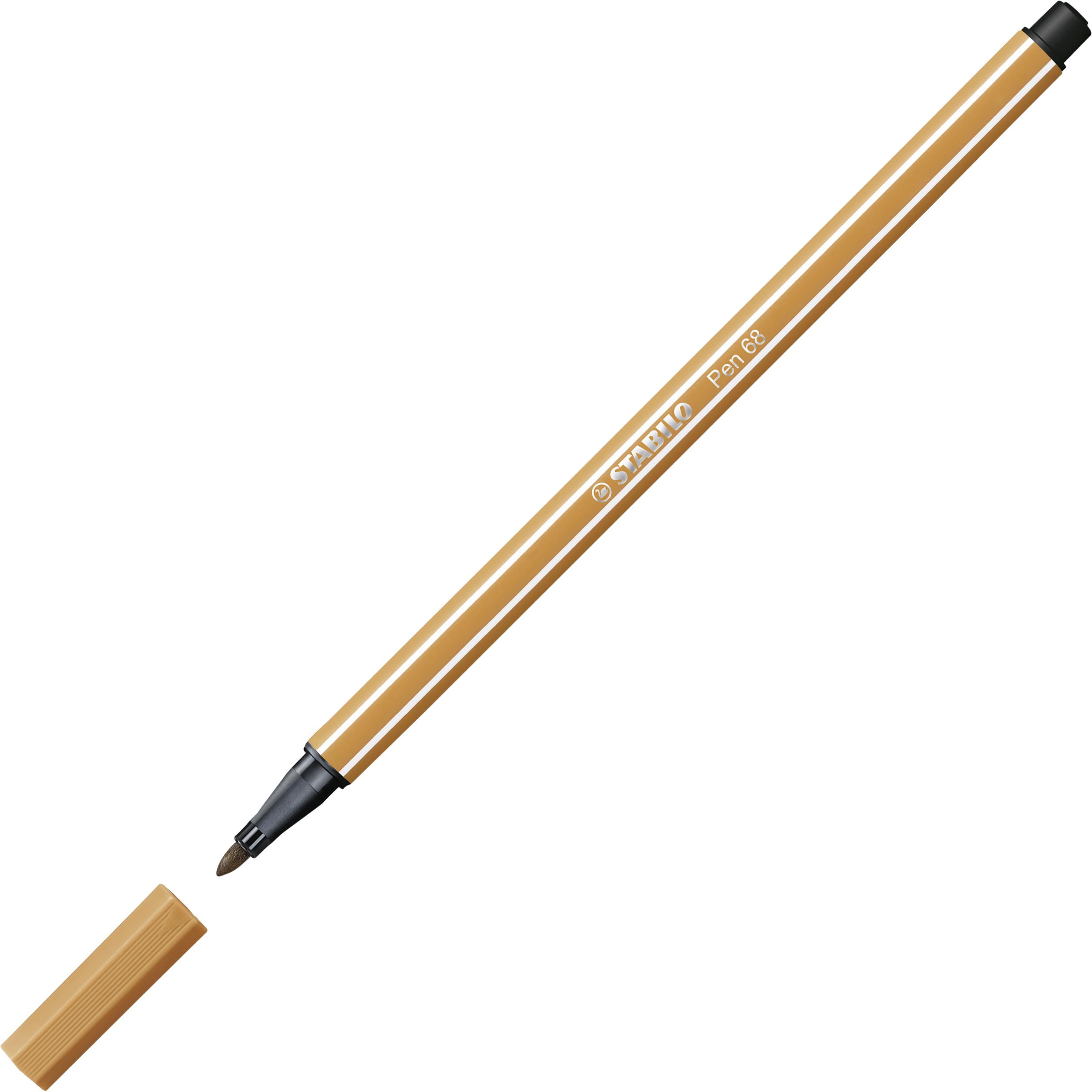 10x STABILO, Malstifte, Pen 68 Premium-Filzstift (Braun, 1 x)