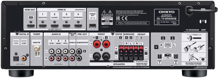 Image du produit Onkyo TX-SR494DAB (7.2 canaux, DAB+)
