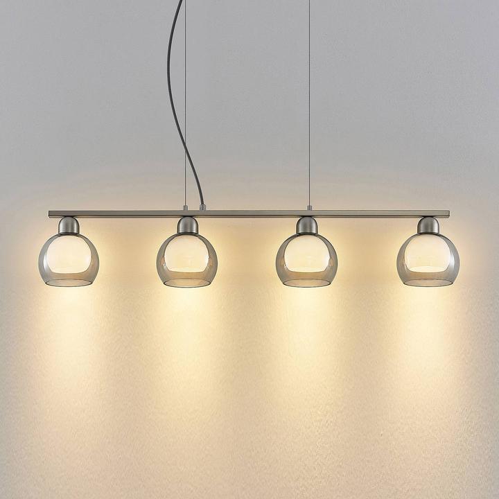 Produktbild Lucande Kaiya 4 Pendelleuchte Nickel (E14)