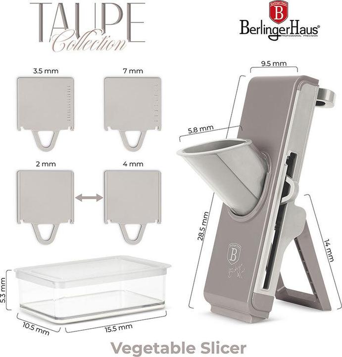 Produktbild BerlingerHaus Gemüsehobel cream taupe Sahara Collection