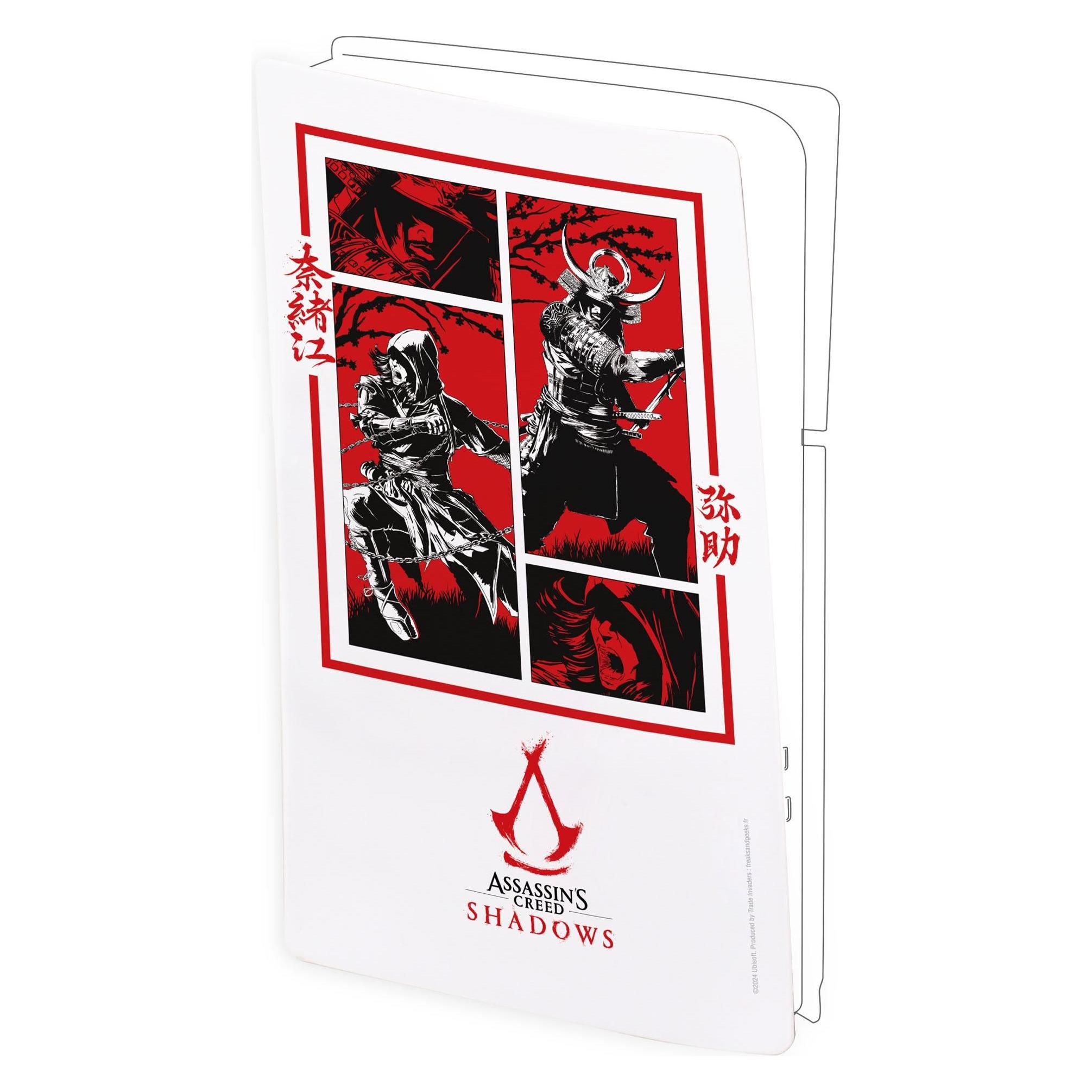 Freaks And Geeks Trade Invaders - Assassin's Creed - Soft Cover Silicone - PS5 Slim (Manga) (PS5), Weiteres Gaming Zubehör, Schwarz
