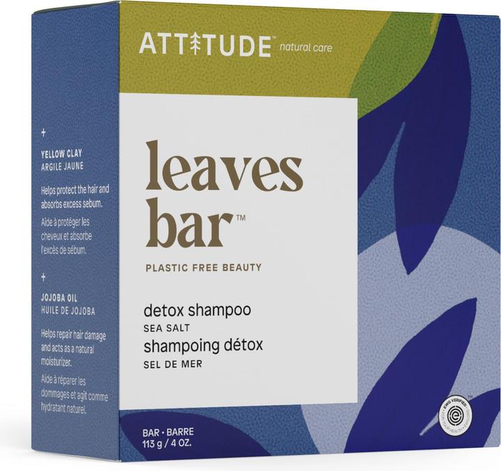 Produktbild Attitude Detox Bar Meersalz (Festes Shampoo)