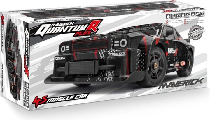 Immagine prodotto Maverick QuantumR Flux 4S 1/8 4WD Muscle Car - Black/Red (RTR pronto all'uso)