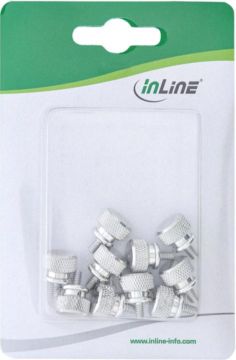 Actual product image Aquatuning Thumbscrews housing silver bigpack (10 pieces)