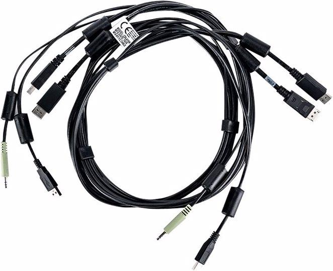 Actual product image Vertiv DisplayPort — 3.5mm | USB A| USB B