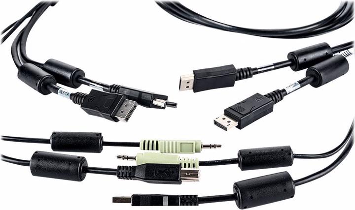Actual product image Vertiv DisplayPort — 3.5mm | USB A| USB B
