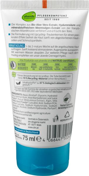 Actual product image dm alverde Aqua peeling (Cleansing scrub, 75 ml)