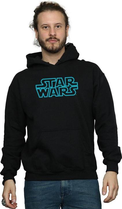 Immagine prodotto Star Wars Neon Sign Logo Felpa con Cappuccio Uomo (M)