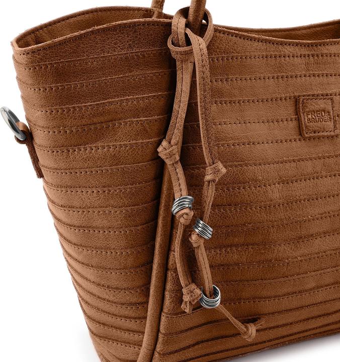 Produktbild FredsBruder Layer Shopper Tasche Leder 26 cm