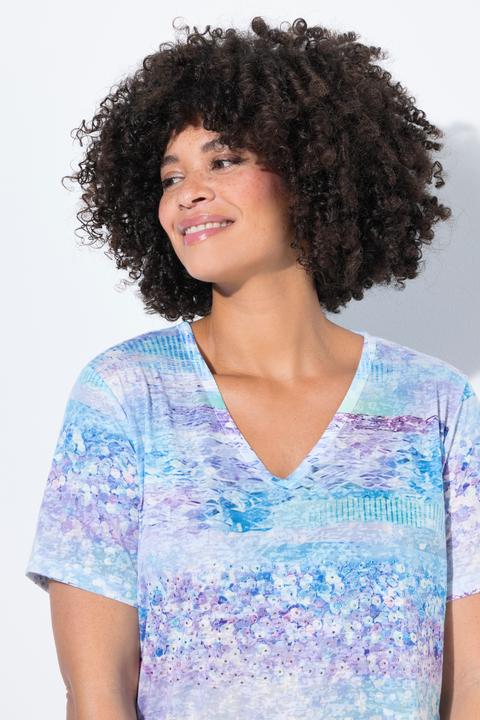 Actual product image Angel of Style T-Shirt, A-Linie, Glitzersteinchen, Farbdruck (46)