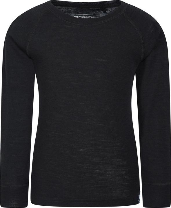 Actual product image Mountain Warehouse Childrens/Kids Merino II Round Neck Base Layer Top (146, 152)