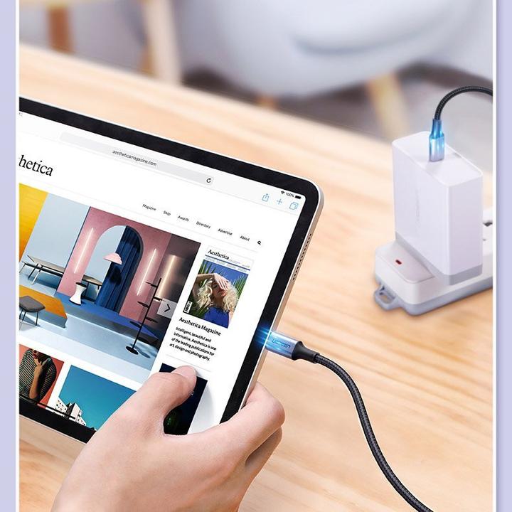 Actual product image Ugreen Type C to Type C Cable US316, 100W, 1m (black) (1 m, USB 2.0, 100 W)