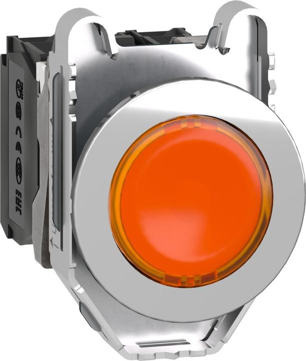 Produktbild Schneider Electric XB4FW35G5 Harmony XB4F 30mm,1Ö+1S orange 120V Leuchtdrucktaster