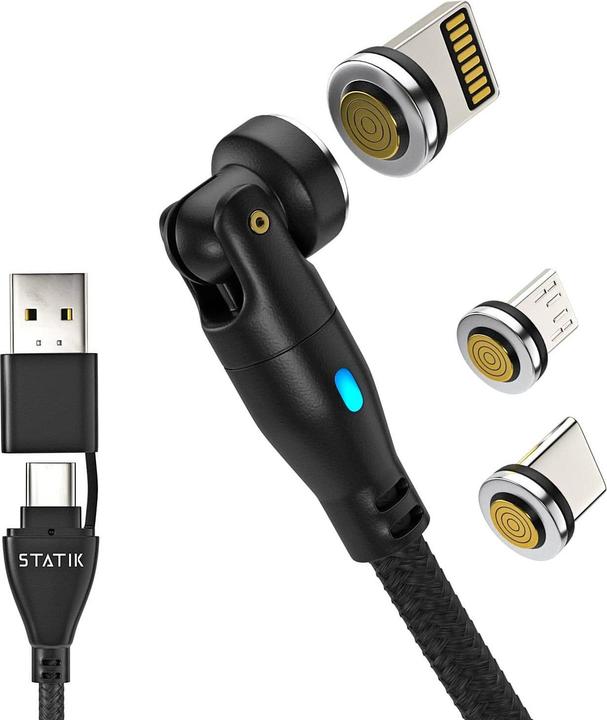 Produktbild Statik 5 in 1 Ladekabel (2 m, USB 2.0, 100 W)