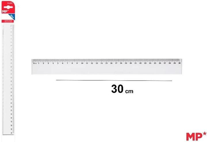 Produktbild 3Z Kunststofflineal 30 cm (30 cm, Kunststoff)