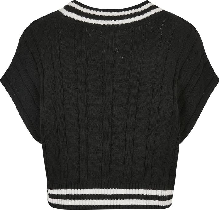 Produktbild Urban Classics Ladies Cropped Knit College Slipover - 19409 (S, XL)