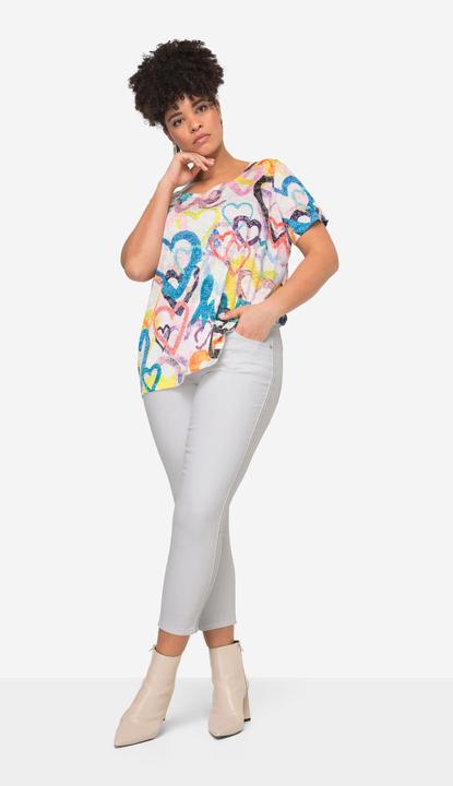 Produktbild Miamoda Twillhose, Slim Fit, Paillettenstreifen, teilelastischer Bund (50)