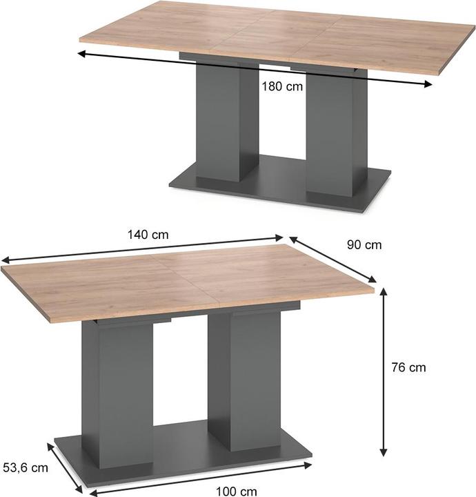 Produktbild Vicco Dix (140 x 90 x 76 cm)