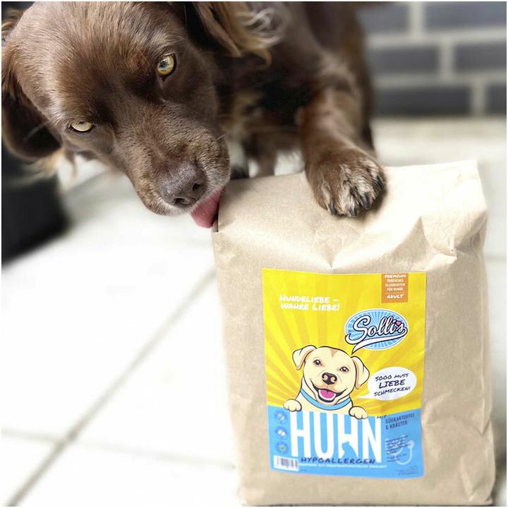 Produktbild Sollis Trockenfutter Hund Huhn 12kg (Regular) (Adult, 1 Stk., 12000 g)