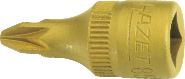 Actual product image HAZET Screwdriver socket 8507-PZ1 ∙ Square, hollow 6.3 mm (1/4 inch) ∙ Pozidriv profile PZ ∙ PZ1 (12 mm)