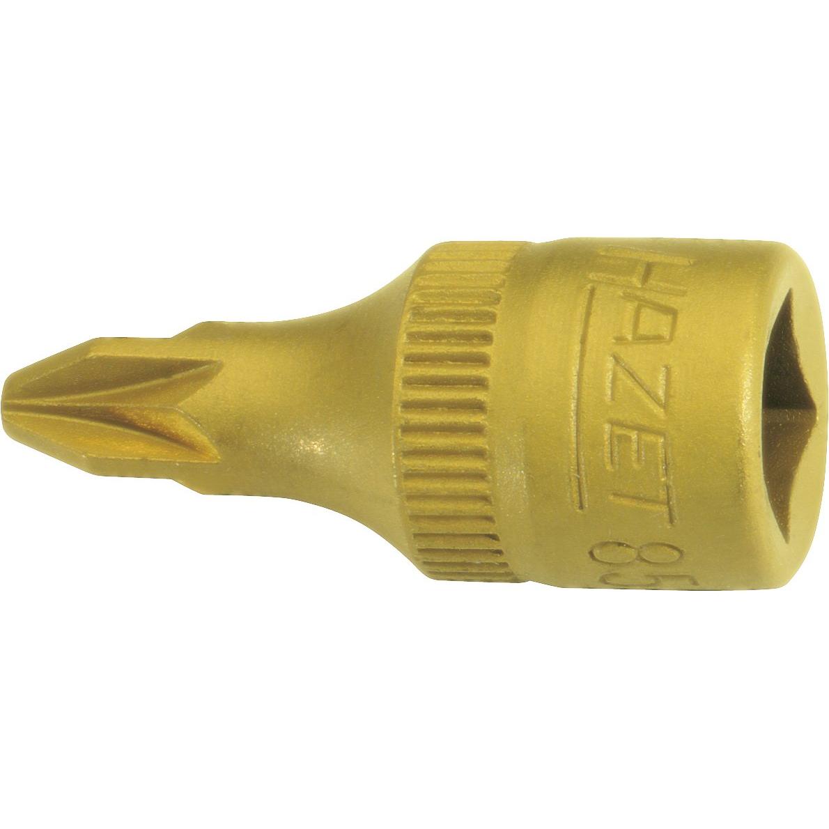 Thumbnail - HAZET, Steckschlüssel + Stecknuss, Schraubendreher-Steckschlüsseleinsatz 8507-PZ2 ∙ Vierkant6,3 mm (1/4 Zoll) ∙ Pozidriv...