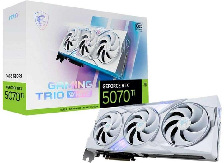 Actual product image MSI GeForce RTX 5070 Ti 16G Gaming Trio OC White (16 GB, GDDR7)
