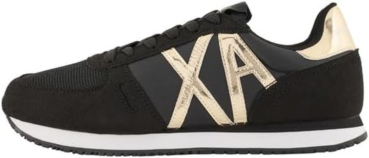 Armani Exchange Microfiber Suede Lace-Up Flat Shoe (35)