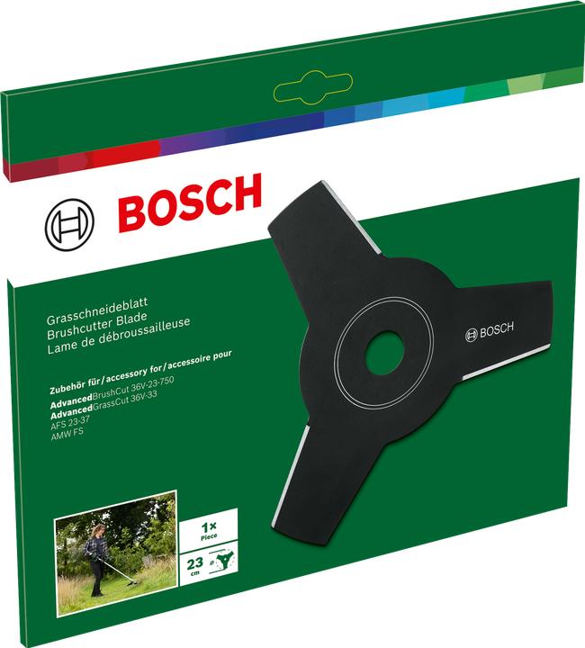 Produktbild Bosch Home & Garden Akku-Freischneider Lasergeschnittenes Freischneidermesser 23 cm (Rasentrimmer)