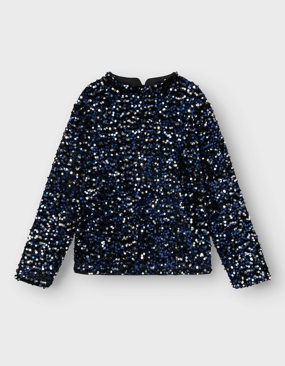 Actual product image Name it Sequin top with long sleeves (116)