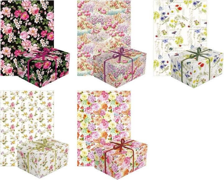 Produktbild Sellmer Geschenkpapier in Box Neutral 8 (5 Sujets à 50x) 70x200 cm (50x)