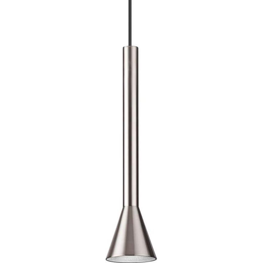 Ideal lux, Pendelleuchte, DIESIS LED Pendelleuchte 7W ⌀60mm Nickel warmweiss 285122 (580 lm)