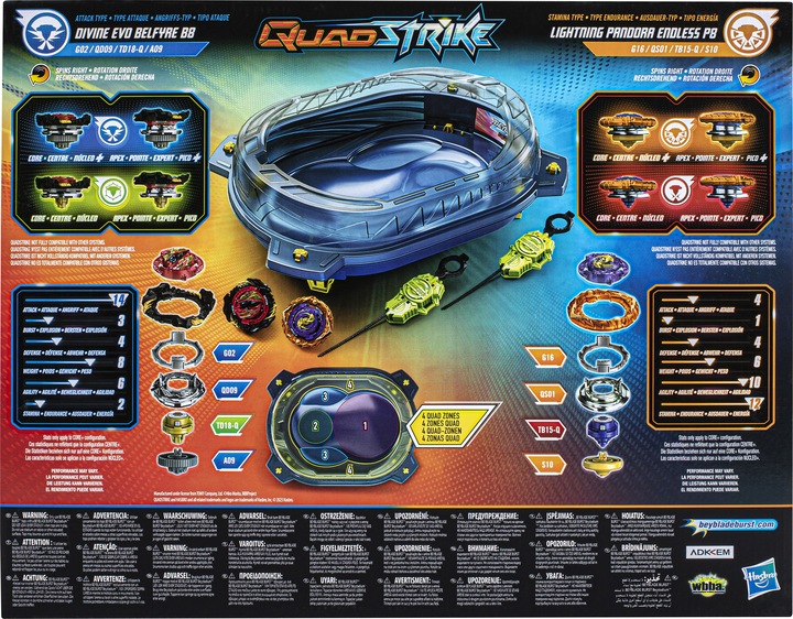 Produktbild Hasbro Beyblade Burst Quad Strike Thunder Edge Battle Set (Multilingual)