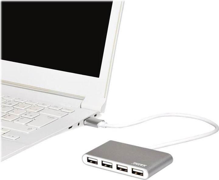 Productafbeelding Port Designs USB HUB 4 S 2.0 (USB-A, 4 ports)