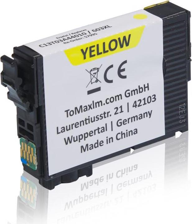 Produktbild Inkadoo Druckerpatronen kompatibel zu Epson C13T03A44010 / 603XL Tintenpatrone, gelb Gelb (Y)