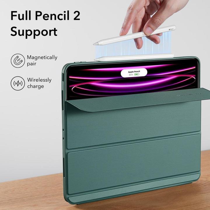 Actual product image ESR ASCEND HYBRID IPAD PRO 12.9 2021 / 2022 FOREST GREEN (iPad Pro 12.9)