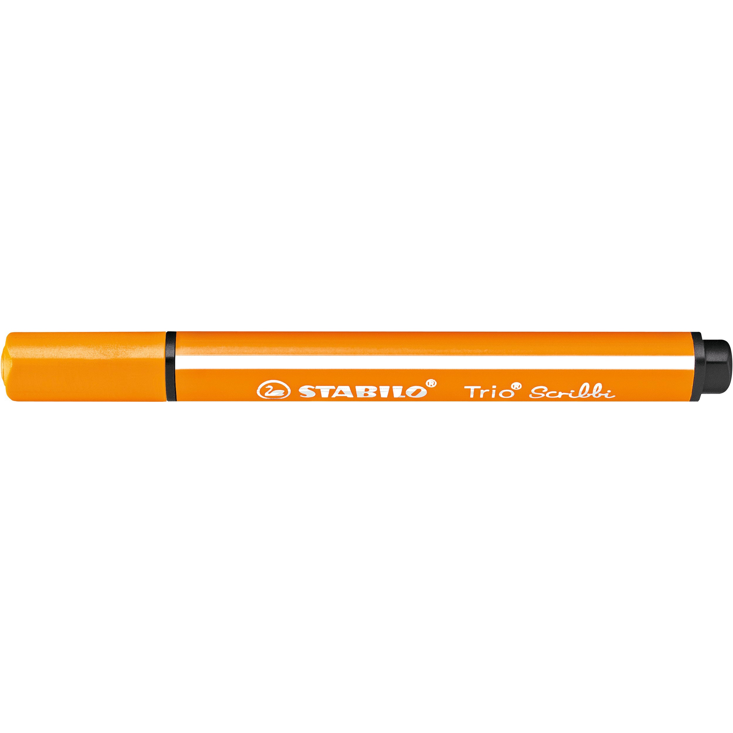 5x STABILO, Malstifte, Trio Scribbi Gefederter Dreikant-Filzstift (Orange, 1 x)