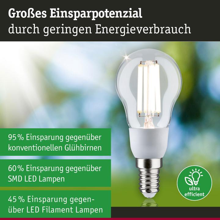 Produktbild Paulmann Tropfen Eco-Line Filament (E14, 2.50 W, 525 lm, 1 x, A)