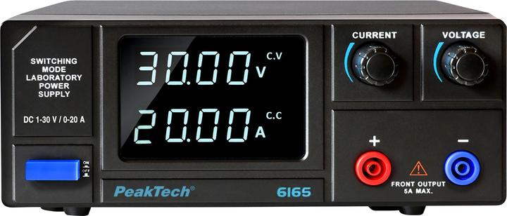 Actual product image Peaktech Labornetzgerät P 6165, 1...30 V, 0...20 A, 600 W