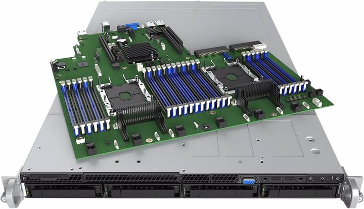 Produktbild Intel Server Barebone R1304WFTYSR Dual port 1x S2600WFTR PSU