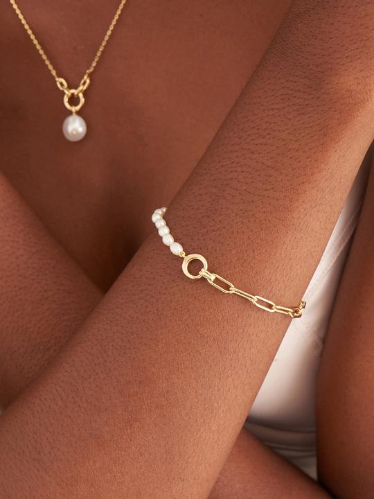 Immagine prodotto Ania Haie Bracciale Power con perle (16.50 cm, 925 Argento)