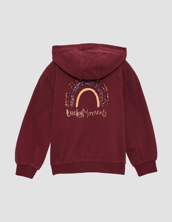 Produktbild s.Oliver Sweatshirt Jacke Sweatjacke mit Artwork am Rücken (92)