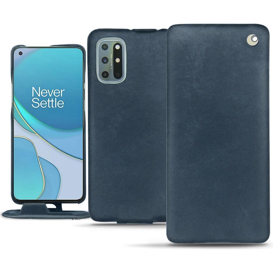 Noreve Lederschutzhülle vertikal (OnePlus 8T), Smartphone Hülle, Blau