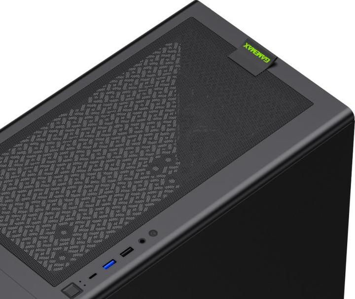 Actual product image GameMax Boitier Mini Tour Micro ATX Aeris 330 ARGB avec panneau vitré (Noir) (mATX)