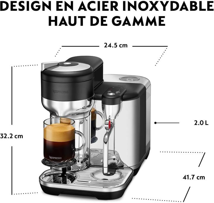 Immagine prodotto NESPRESSO Sage Vertuo Creatista - Koffiecupmachine - Black Truffle (NESPRESSO Vertuo)
