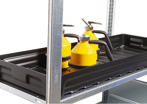 Immagine prodotto eurokraft pro Vasca in PE per scaffali per piccole taniche