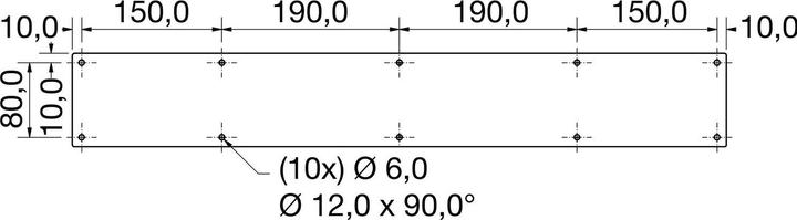 Actual product image Simausrom Table runner X-shape black steel with protective coating