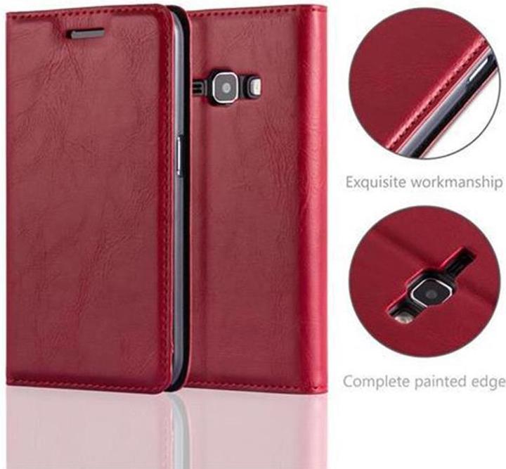 Actual product image Cadorabo Book Invisible Magnet Cover (Samsung Galaxy J1 (2016))