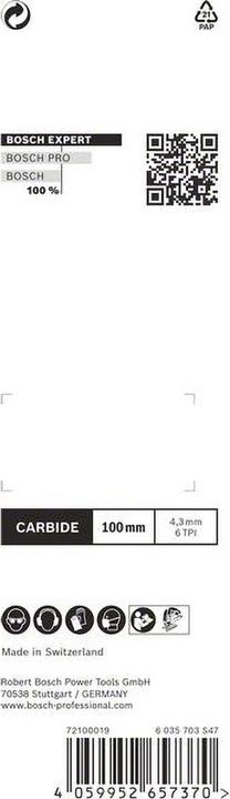 Actual product image Bosch Professional Zubehör EXPERT 'Fiber Plaster' T 141 HM Jigsaw blade, 2 pieces