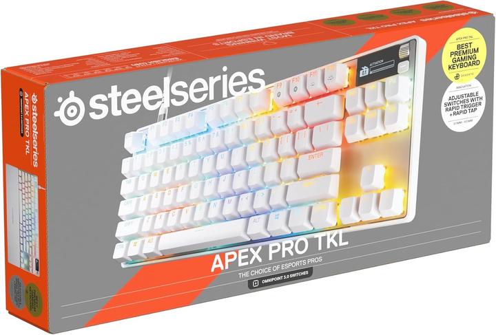 Actual product image SteelSeries Apex Pro TKL Gen 3 (US, Cable, Wireless)